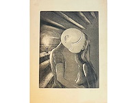 Roger van akelijen - ets - afbeelding 3 van  9