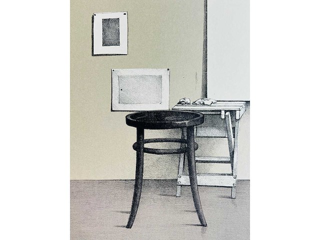 Roger wittevrongel - het atelier - kleurenzeefdruk - afbeelding 6 van  10