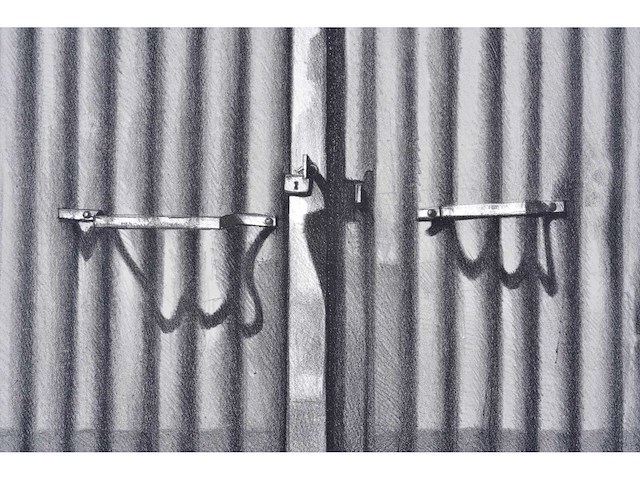 Roger wittevrongel - poort - kleurenzeefdruk - 1976 - afbeelding 8 van  8