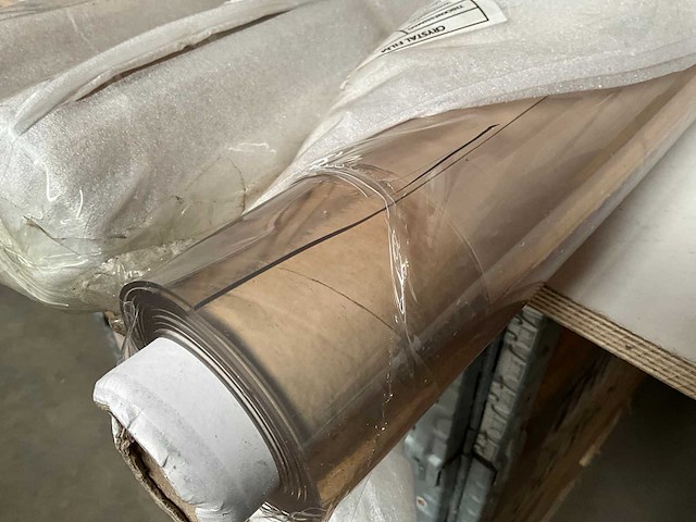 Rol crystal film transparant zeil (lxbxd) 2 meter x 1000 mm x 2 mm dik (3x) - afbeelding 2 van  7
