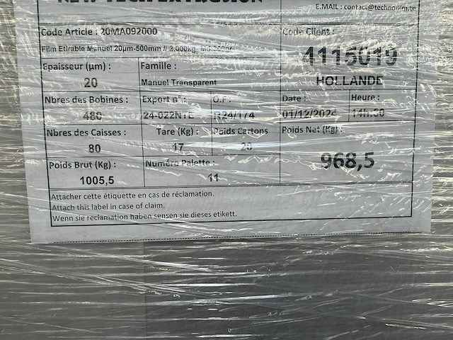 Rol wikkelfolie (60x) - afbeelding 5 van  5