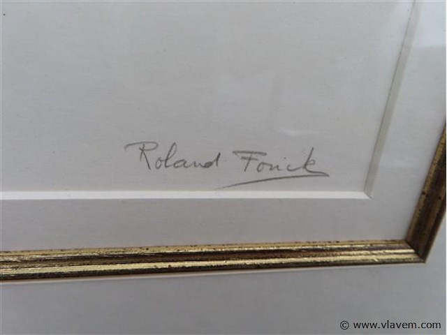 Roland fonck "naakte vrouw op bankstel" tekening - afbeelding 5 van  6