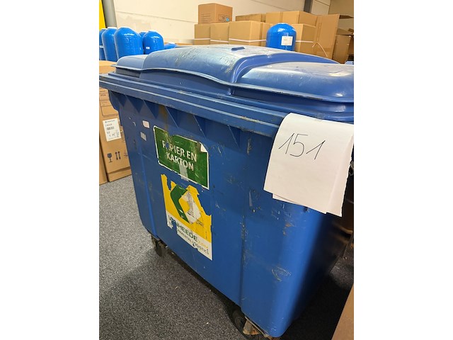 Rolcontainer - blauw - afbeelding 2 van  2