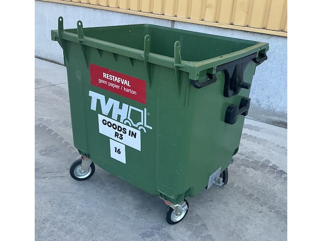 Rolcontainer 1100l zonder deksel - afbeelding 4 van  6