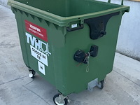 Rolcontainer 1100l zonder deksel - afbeelding 2 van  6