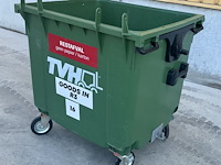 Rolcontainer 1100l zonder deksel - afbeelding 4 van  6