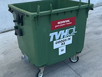 Rolcontainer 1100l zonder deksel - afbeelding 6 van  6