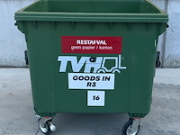Rolcontainer 1100l zonder deksel