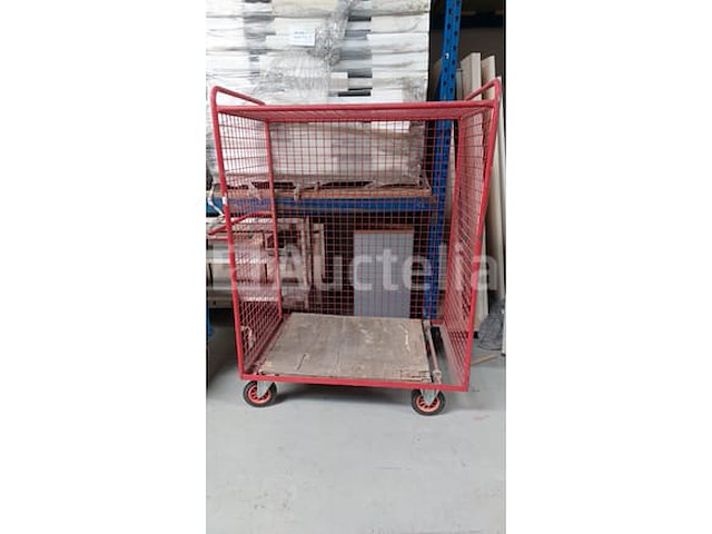 Rolcontainer rood - afbeelding 1 van  6