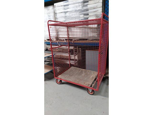 Rolcontainer rood - afbeelding 1 van  6