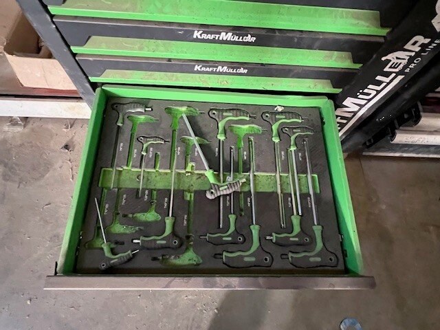 Rolgereedschappen wagen kraft muller met klein handgereedschap, rolgereedschappen wagen ultratoolz met klein handgereedschap (10,11) - afbeelding 4 van  14