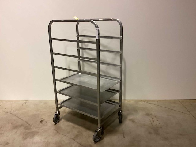 Rolkar alu 6 niveaus + 3 plateaus overige vleesverwerking - afbeelding 1 van  4