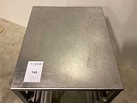 Rolkar laag - en 600x400 op wielen - rvs werktafel - afbeelding 4 van  4