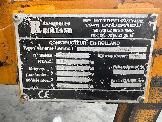 Rolland - dm016 - livestock trailer - 2005 - afbeelding 2 van  10