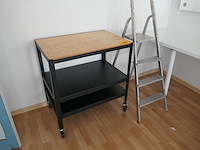 Roltafel + trapladder - afbeelding 1 van  3