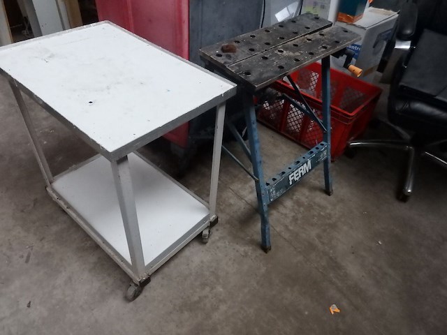 Roltafeltje + werktafel - afbeelding 1 van  2