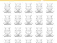 Romadedi glazen kandelaar - afbeelding 5 van  5