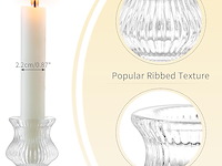 Romadedi glazen kandelaar - afbeelding 4 van  7