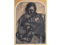 Romain de saegher - moeder en kind - gemengde techniek - afbeelding 1 van  5