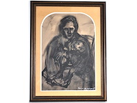 Romain de saegher - moeder en kind - gemengde techniek - afbeelding 2 van  5