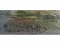Romain steppe - marine met zeilboten - olie op doek - afbeelding 3 van  9
