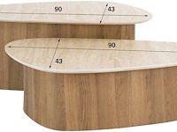 Romano driehoekige salontafel set - afbeelding 5 van  5