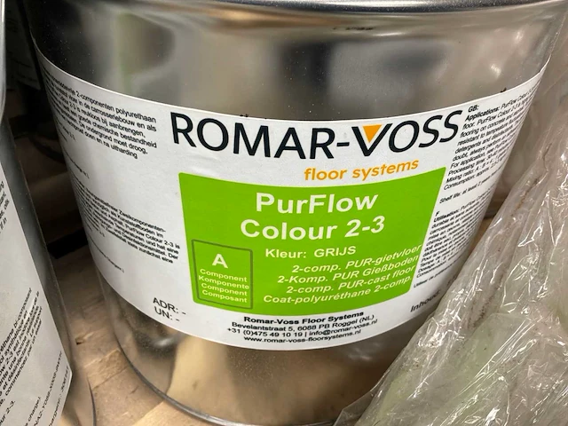 Romar-vos purflow color 2-3 grijs partij pur-gietvloer 2-componenten - afbeelding 1 van  3