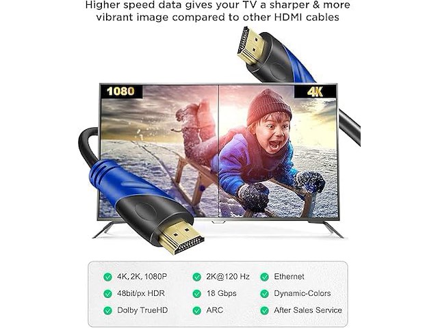 Rommisie 4k/60hz hdmi-kabel (30 m) - afbeelding 4 van  6