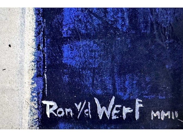 Ron van der werf - mixed media op paneel - 70x70 cm - afbeelding 2 van  6