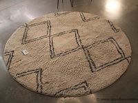 Rond tapijt - met geometrisch patroon - afbeelding 1 van  1