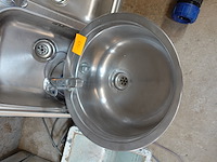 Ronde afwasbak inox diameter 48,5 cm - afbeelding 1 van  2