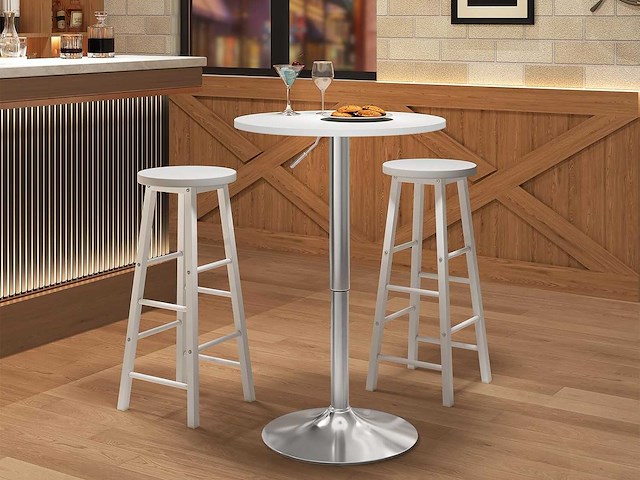 Ronde bartafel, hoge tafel met 360° draaibaar blad - afbeelding 1 van  8