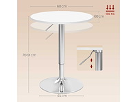 Ronde bartafel, hoge tafel met 360° draaibaar blad - afbeelding 4 van  8