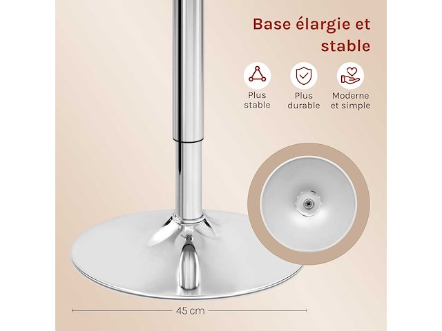 Ronde bartafel, hoge tafel met 360° draaibaar blad - afbeelding 6 van  8