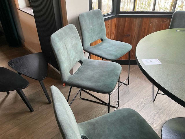 Ronde bartafel met 6x stoel - afbeelding 6 van  7