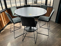Ronde bartafel met 6x stoel - afbeelding 2 van  8