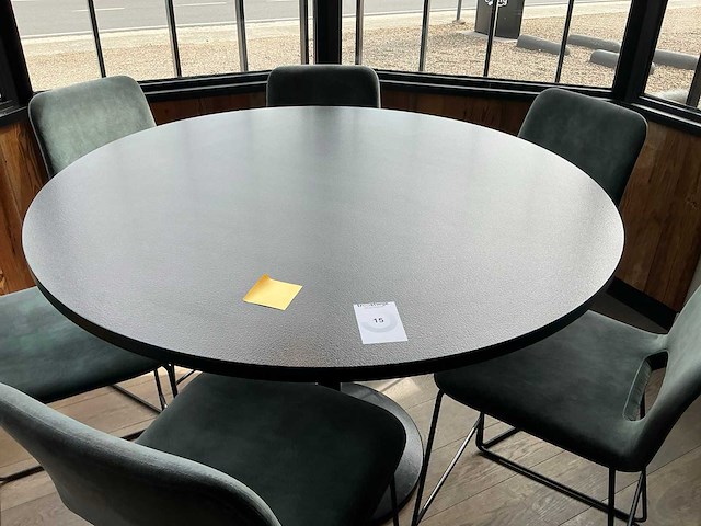 Ronde bartafel met 6x stoel - afbeelding 3 van  8