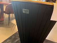 Ronde bijzettafel met gouden blad - afbeelding 3 van  3