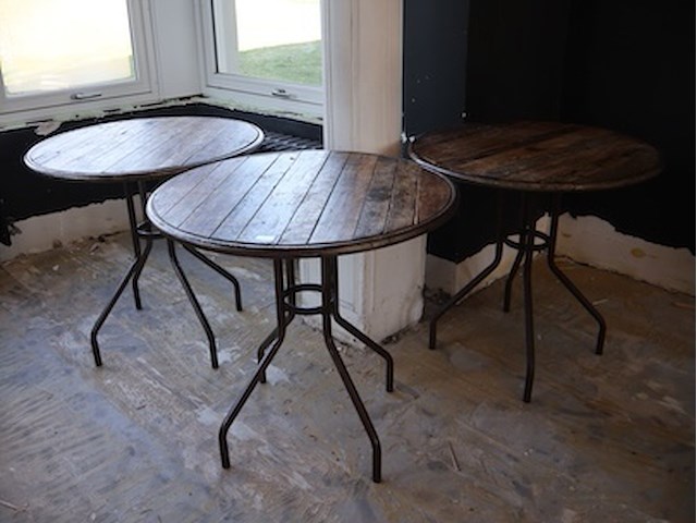 Ronde bistrotafel (x3) - afbeelding 1 van  5