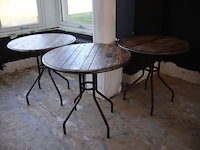Ronde bistrotafel (x3) - afbeelding 1 van  5