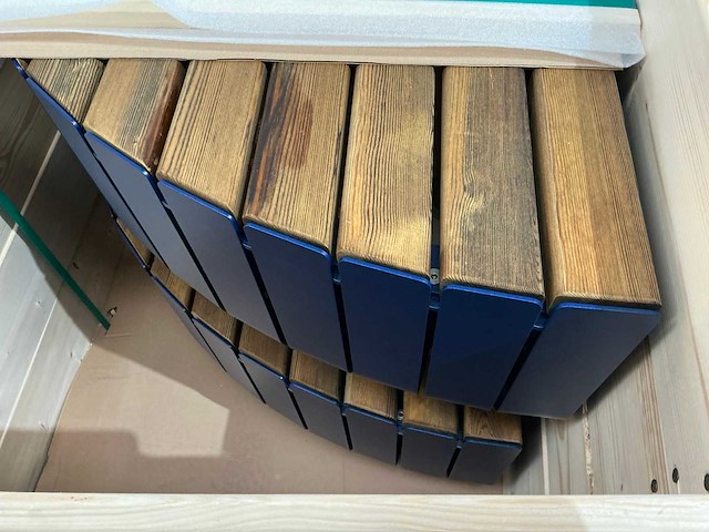 Ronde design tuinbank - afbeelding 2 van  4