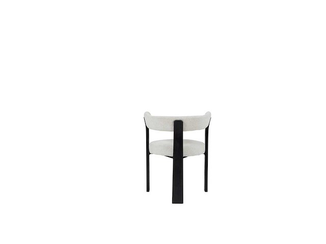 Ronde eetkamerstoel zwart eikenhout (4x) - afbeelding 5 van  5