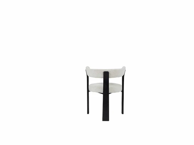 Ronde eetkamerstoel zwart eikenhout (4x) - afbeelding 5 van  5