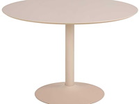 Ronde eettafel ibiza - 110x74cm - beige - afbeelding 1 van  4