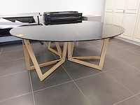 Ronde glazen design eettafel - afbeelding 2 van  8