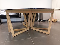 Ronde glazen design eettafel - afbeelding 5 van  8