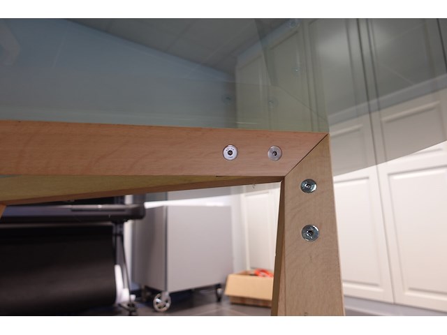 Ronde glazen design eettafel - afbeelding 7 van  8