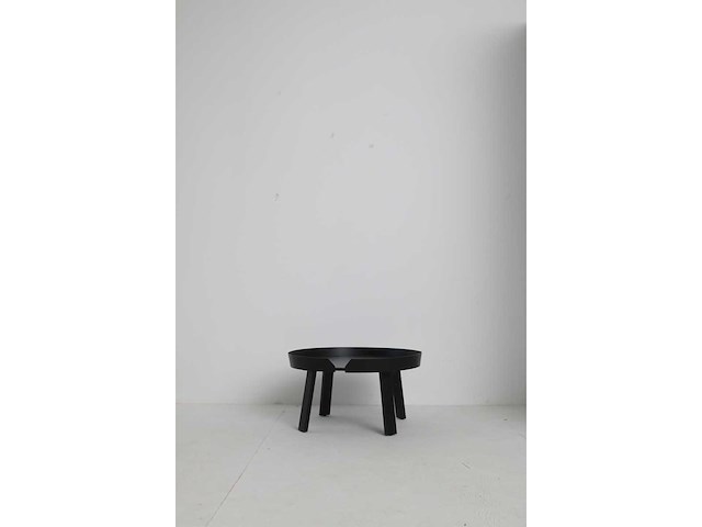 Ronde houten salontafel - sowa - zwart - 90 cm diameter - afbeelding 2 van  3