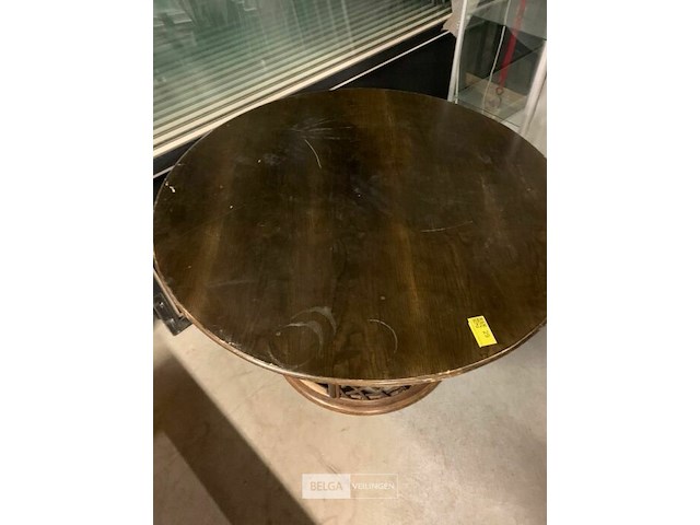 Ronde houten tafel - afbeelding 2 van  3