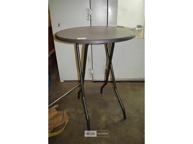 Ronde inklapbare statafel - afbeelding 1 van  3